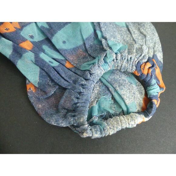 Vtg 1960s Albert Nipon Silk Fish Dress Lattimore Collab Button Front Sz 6 - Picture 9 of 13